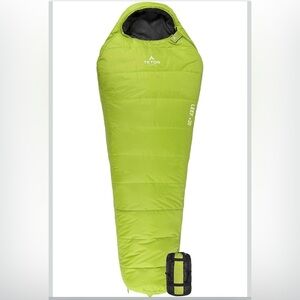 Teton LEEF 20F Green Mummy Sleeping Bag Short NIB